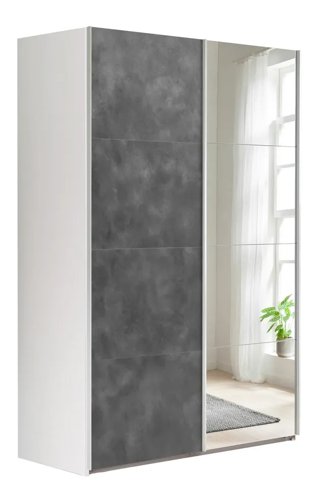 Composad Systema 150x223x67 armadio 2 ante scorrevoli grigio bianco