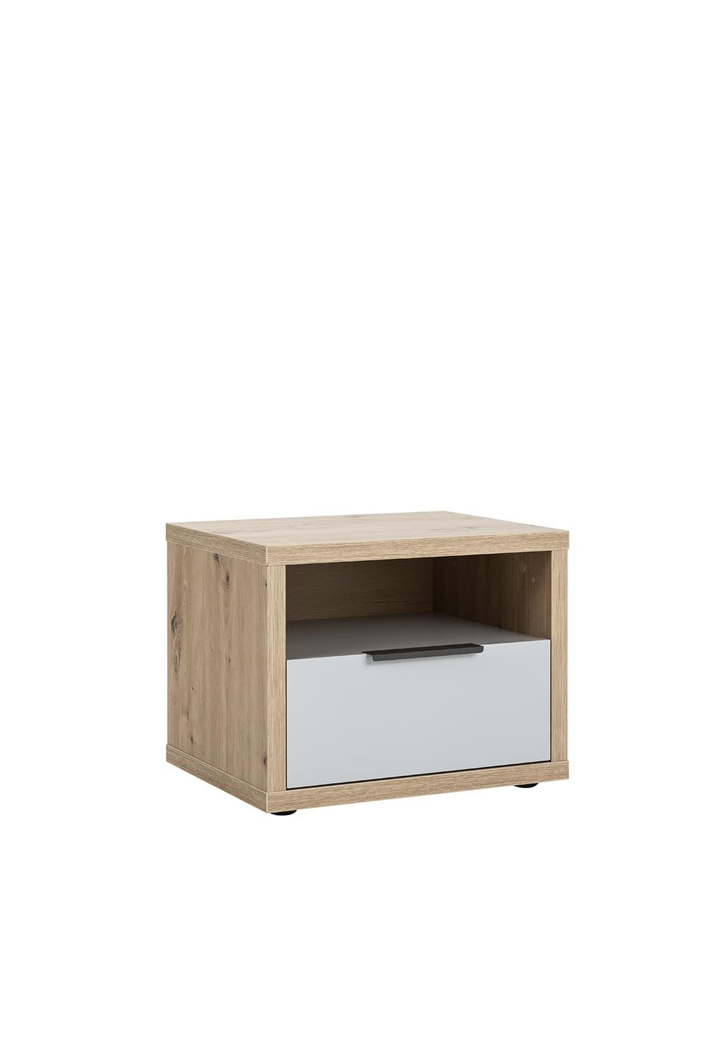Composad Velata Comodino 1 Cassetto Rovere Grigio 52x41x40 cm