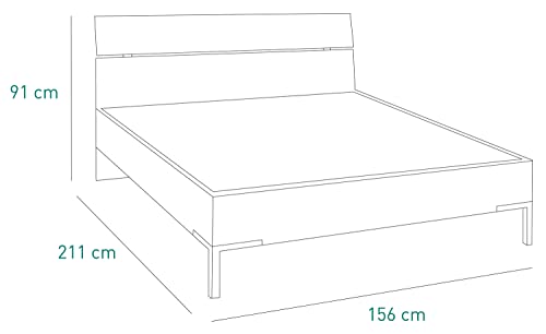 Composad Privilegio Letto Matrimoniale 156 cm Bianco