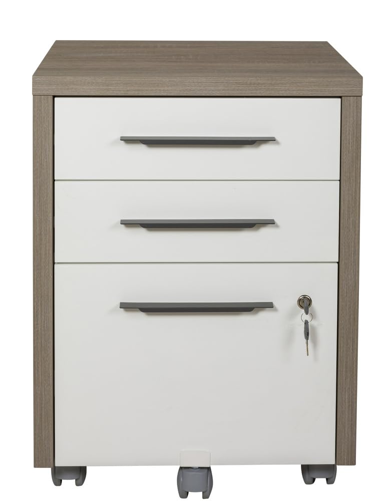 Composad cassettiera 3 cassetti rovere sonoma con ruote