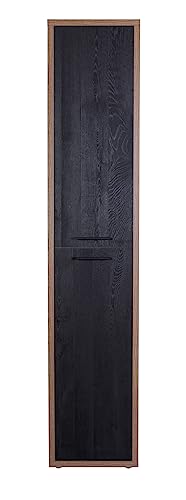 Composad Davinci 2 Ante Colonna Libreria Stretta Noce Nero 44 cm