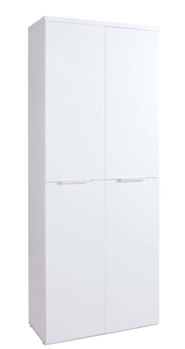 Composad Mundi Armadio 4 Ante Bianco 80x200 cm Salvaspazio
