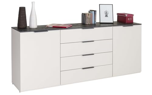 Composad Brina soggiorno completo 5 mobili grigio cashmere