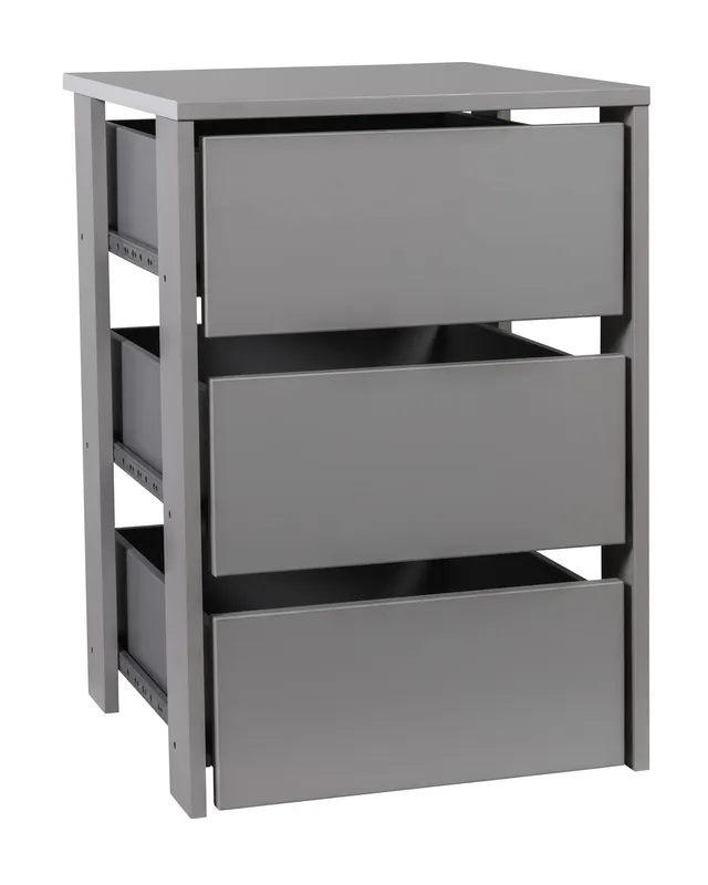 Composad Cassettiera Interna Armadio Grigia 46,4 cm 3 Cassetti