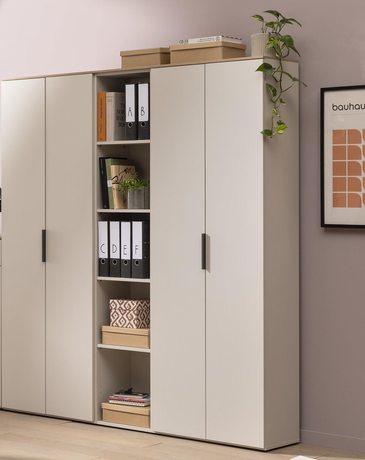 Composad Pronto libreria colonna 2 ante grigio cashmere