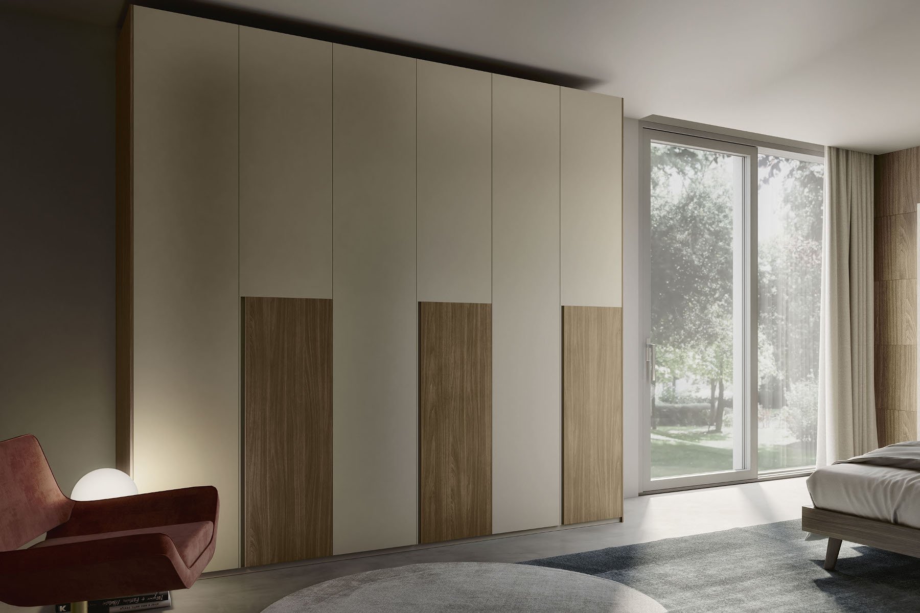 S75 Quadro Mezzagola Armadio Grey Battente