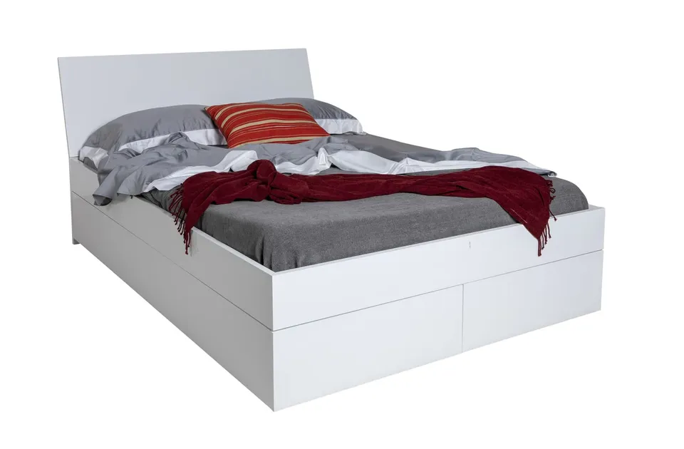 Composad Storage Letto Matrimoniale 4 Cassetti Bianco 160x200