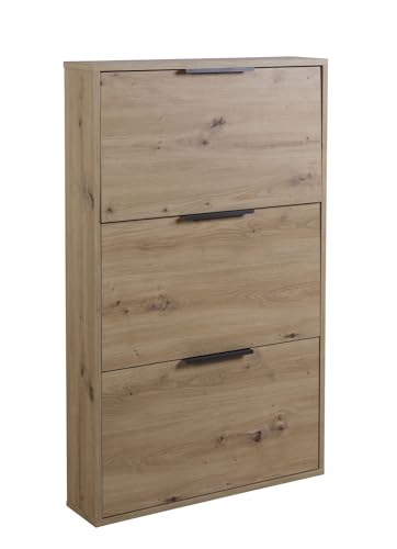 COMPOSAD Espresso Scarpiera Slim 3 Ribalte Rovere 65x105