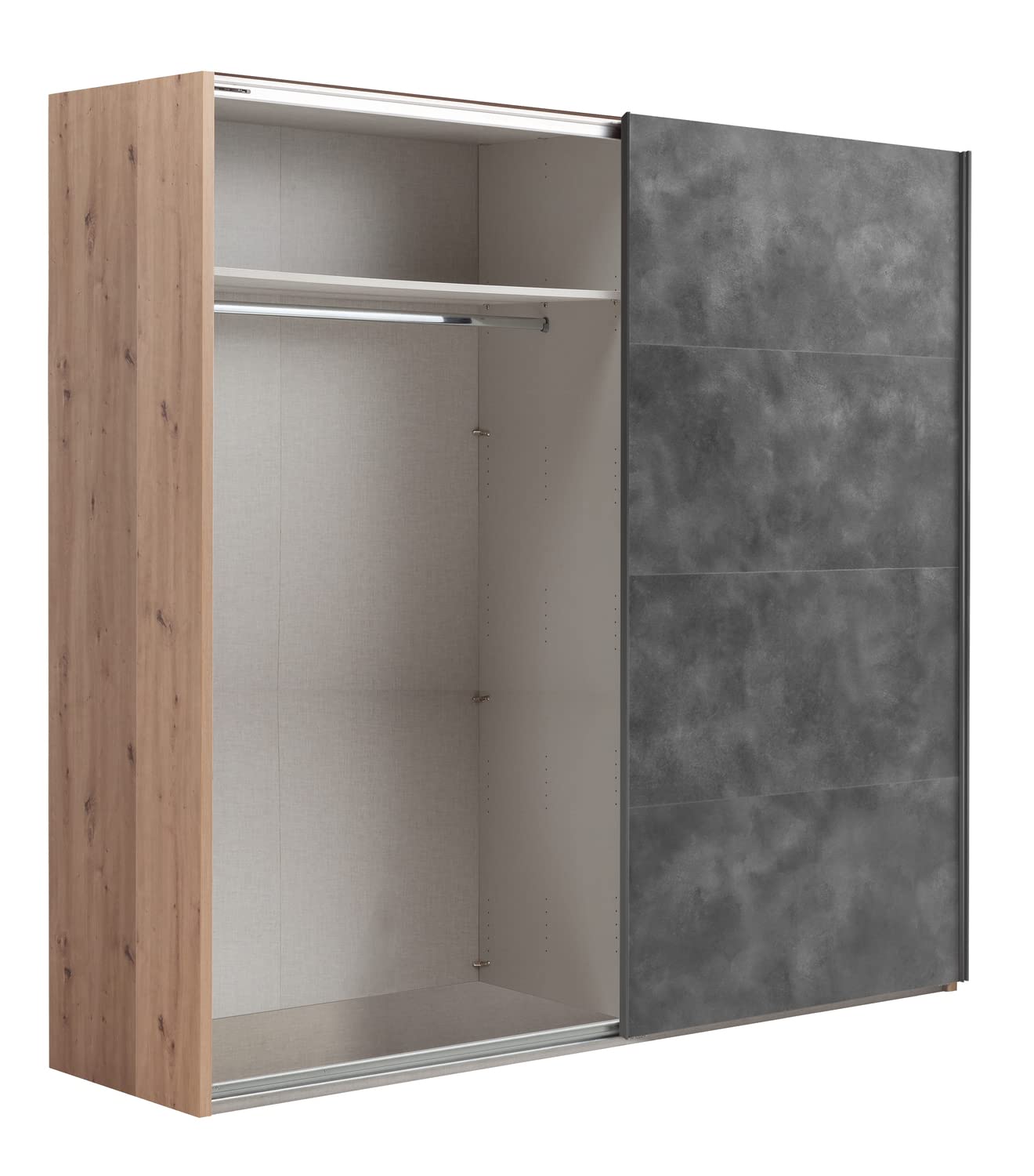 Composad Systema 250x223x67 armadio 2 ante scorrevoli rovere grigio