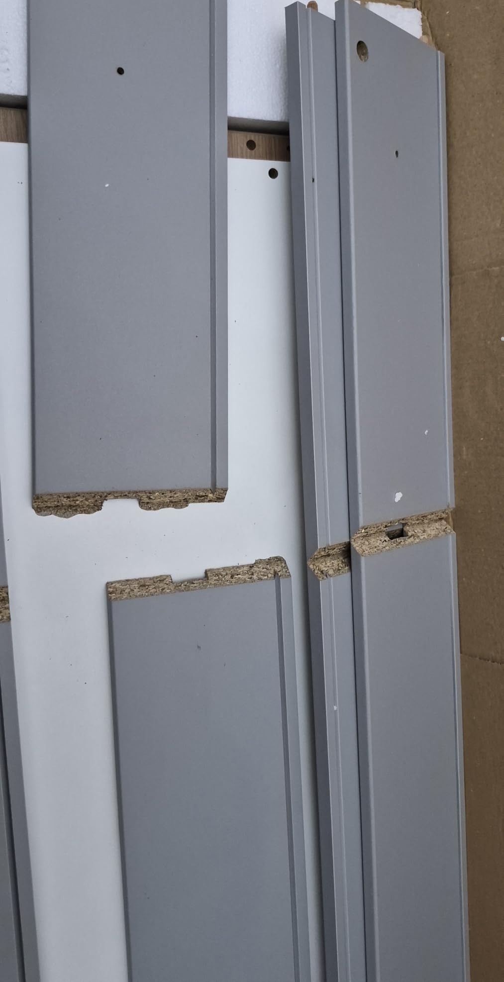Composad Mundi cassettiera 8 cassetti 136 cm rovere bianco