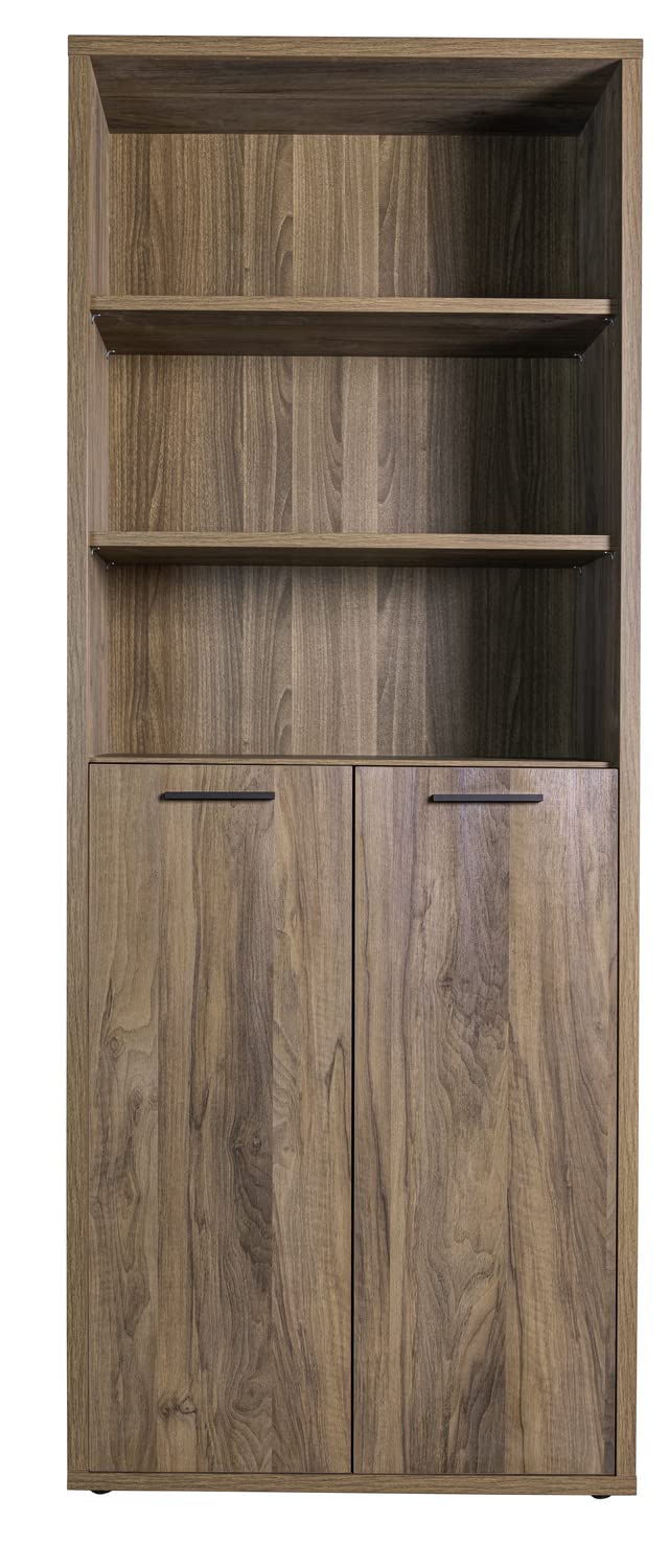 Composad Davinci 2 Ante 3 Vani Libreria Alta Noce Brera 82 cm