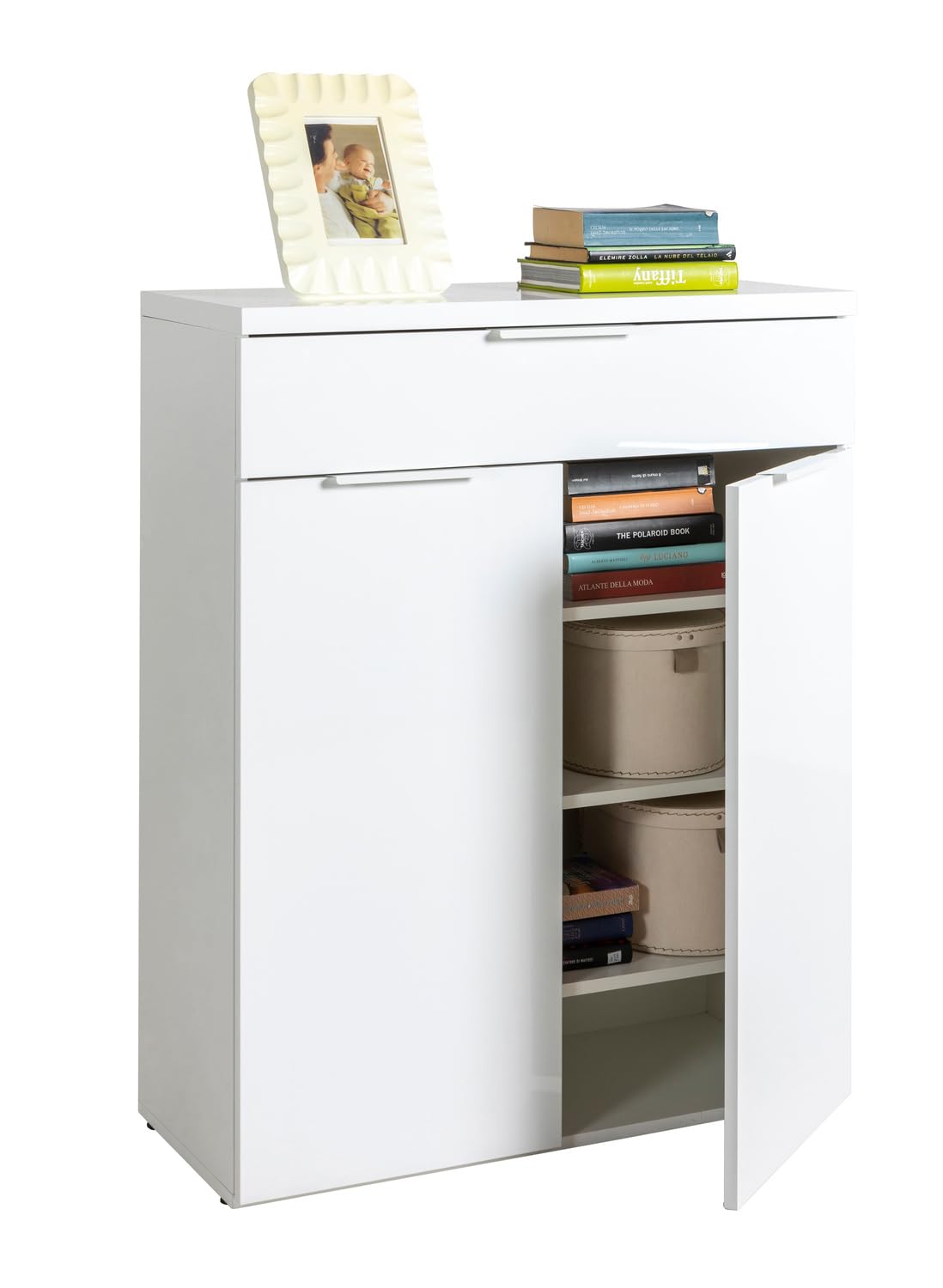 COMPOSAD Mundi scarpiera ingresso bianco laccato 82 cm