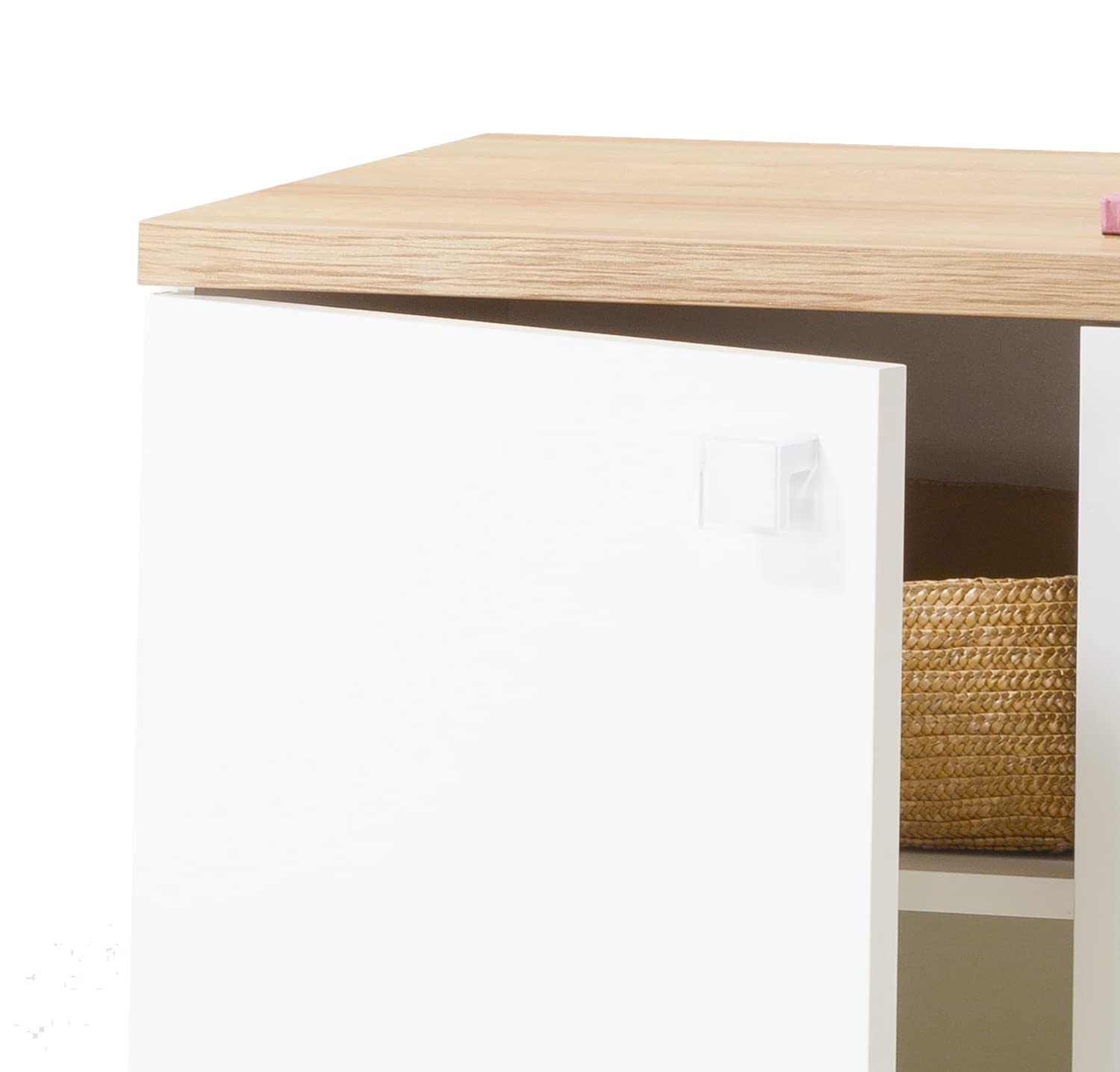 Composad Globo mobile contenitore rovere bianco 90x100 cm