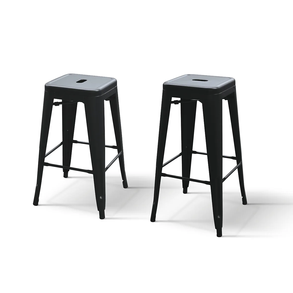 Epocantica set 4 sgabelli metallo H66 bancone
