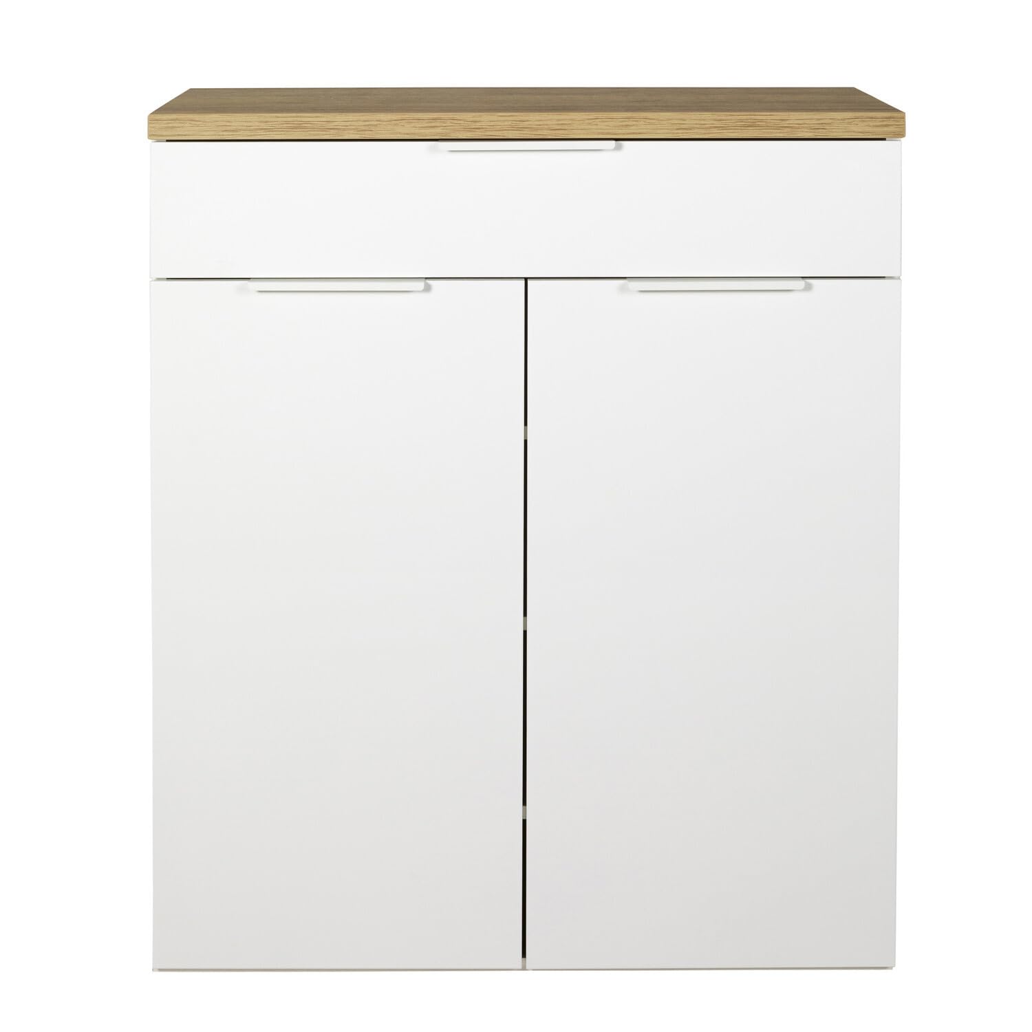 Composad Mundi scarpiera alta 102 cm rovere bianco