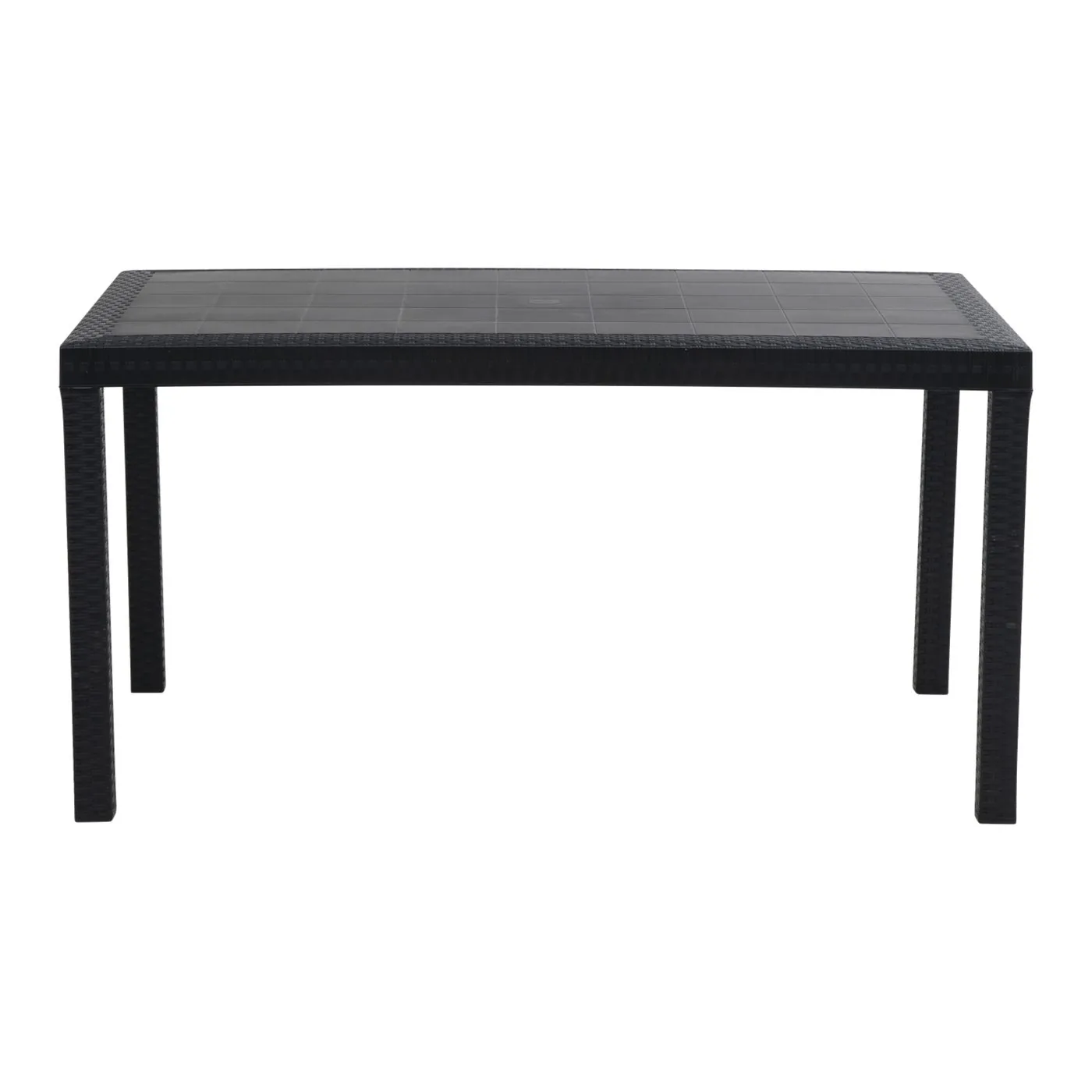 EPOCANTICA Houston Tavolo da Giardino 150x90 Antracite Polipropilene