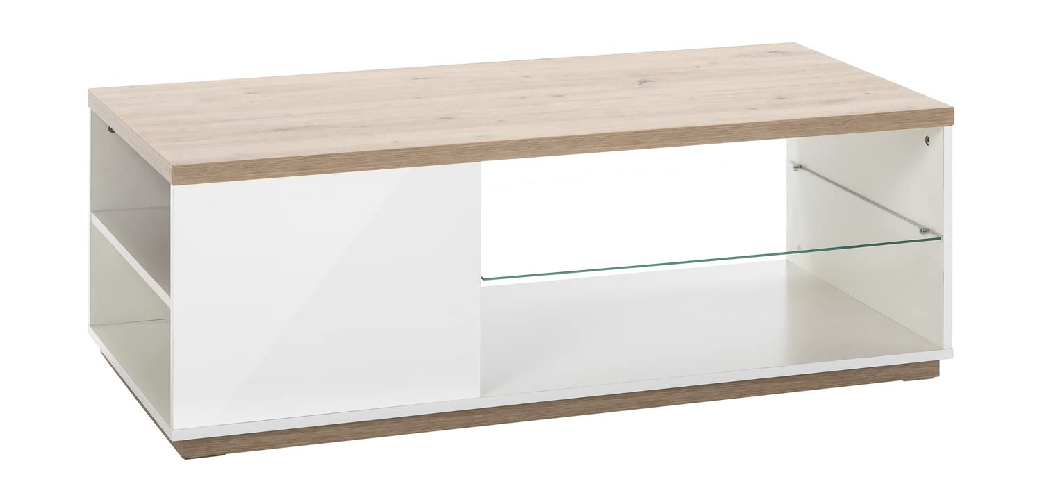 Composad Mundi Tavolino Salotto 122 cm Rovere Bianco