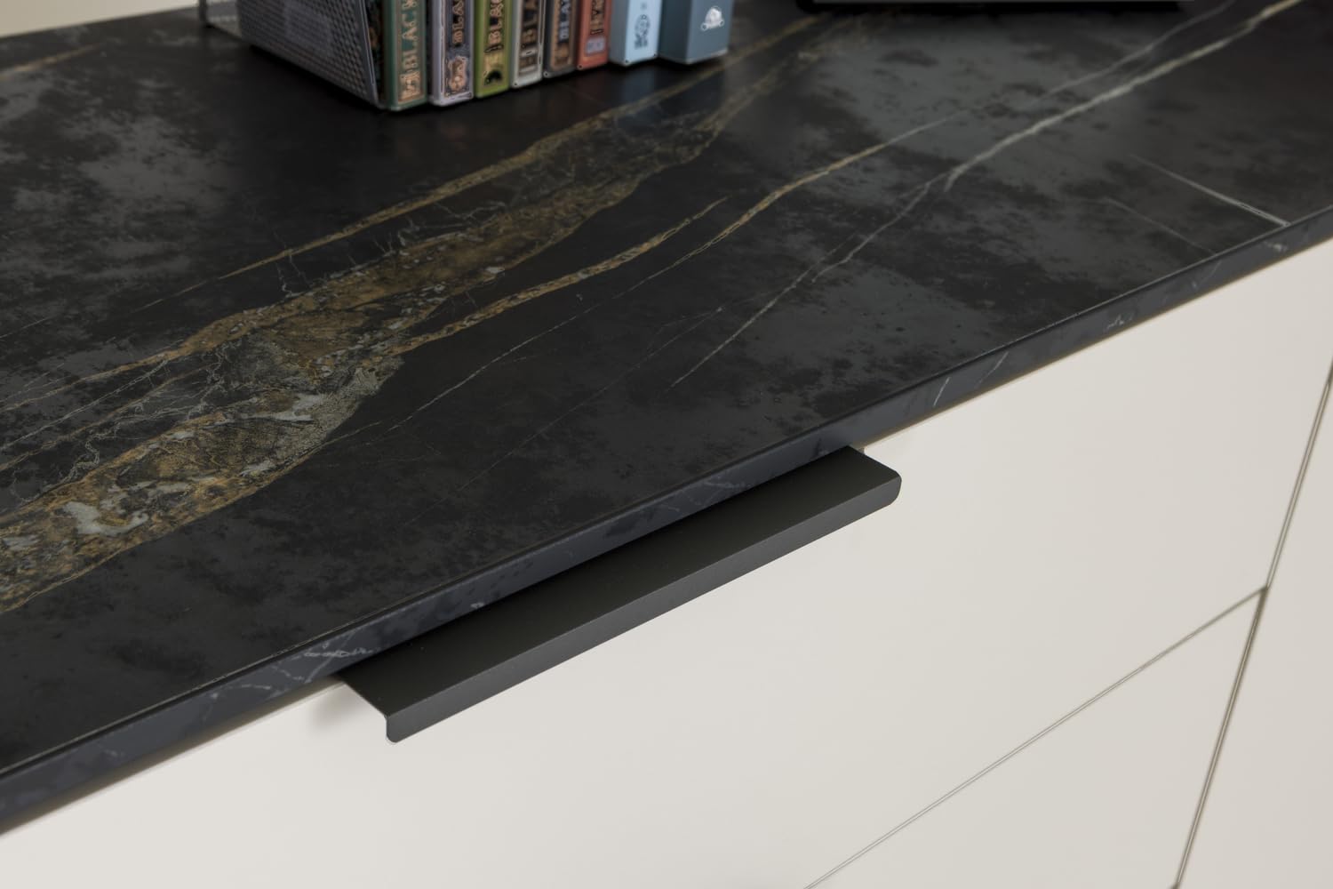 Composad Brina Madia 200 cm 2 Ante 4 Cassetti Grigio