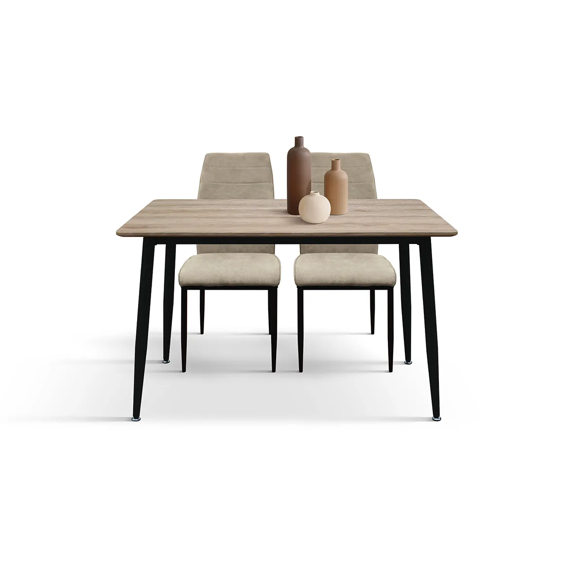 Epocantica Tavolo Fisso 120x80 Rovere Rustico Nero