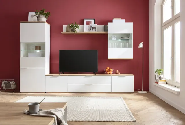 Composad Mundi soggiorno completo 4 mobili rovere miele
