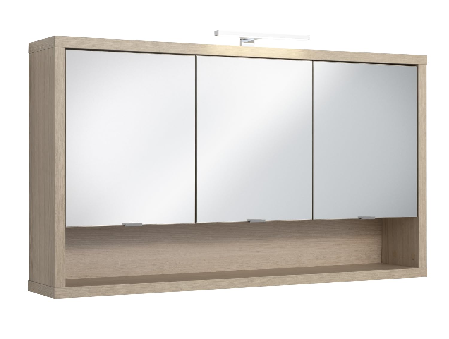 Composad Ladama specchiera bagno 3 ante rovere con luce