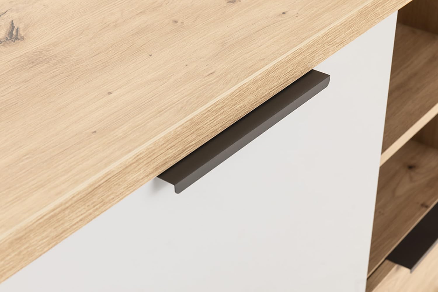 Composad Velata Mobile 1 Anta 2 Cassetti Rovere Grigio 91 cm