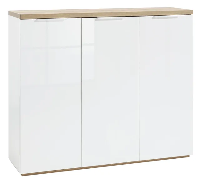 Composad Mundi Scarpiera 3 Ante Rovere Bianco 120 cm