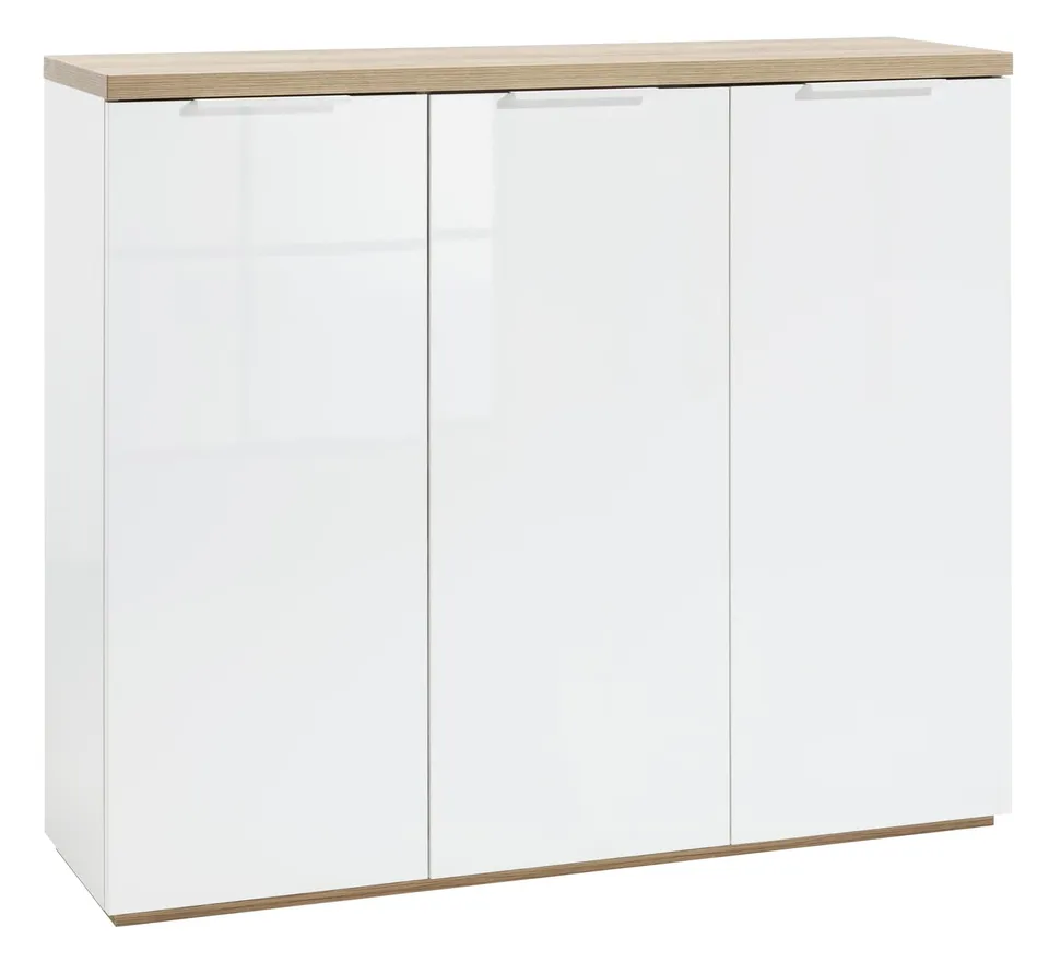 Composad Mundi Scarpiera 3 Ante Rovere Bianco 120 cm
