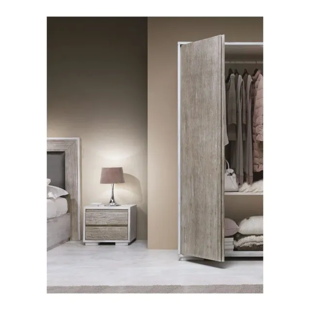 Epocantica comodino 2 cassetti legno massello silenzioso
