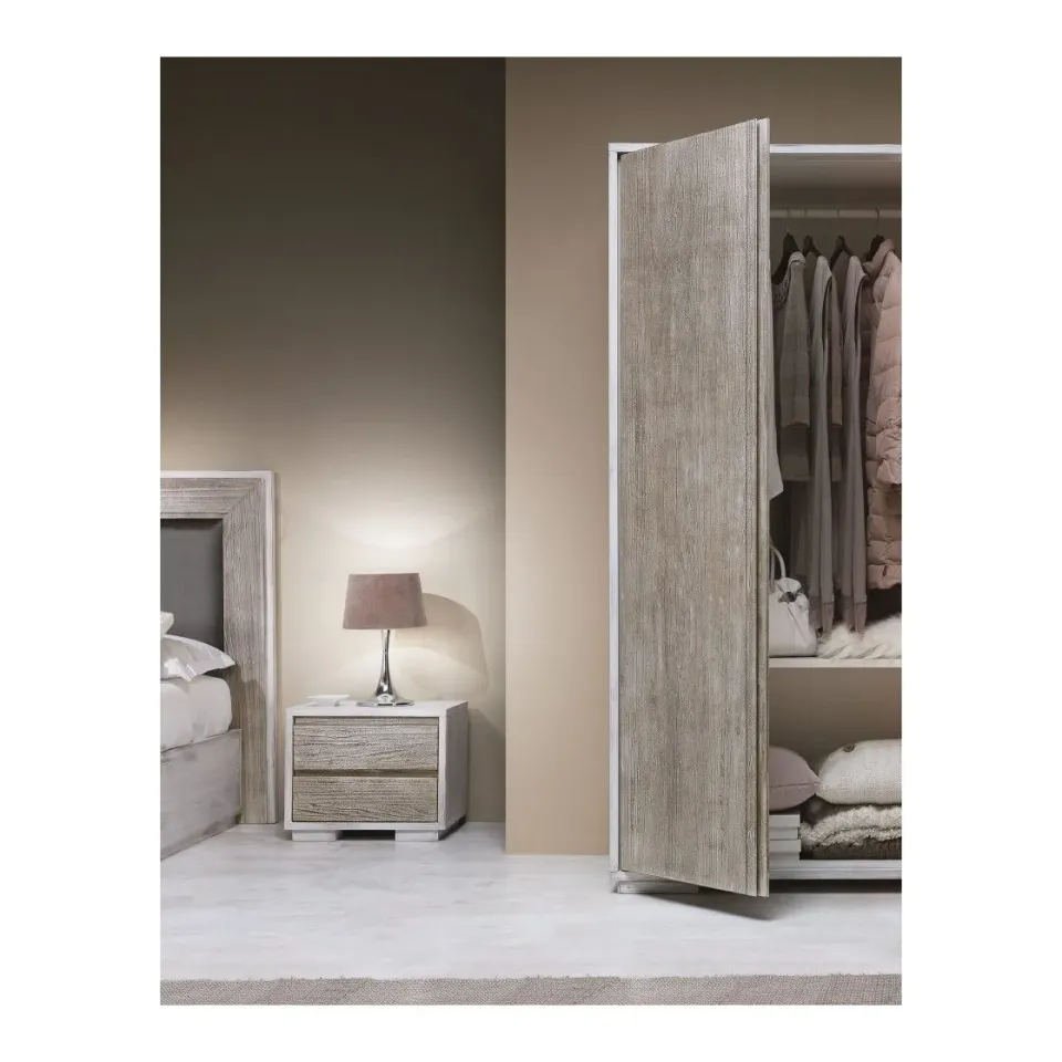 Epocantica comodino 2 cassetti legno massello silenzioso