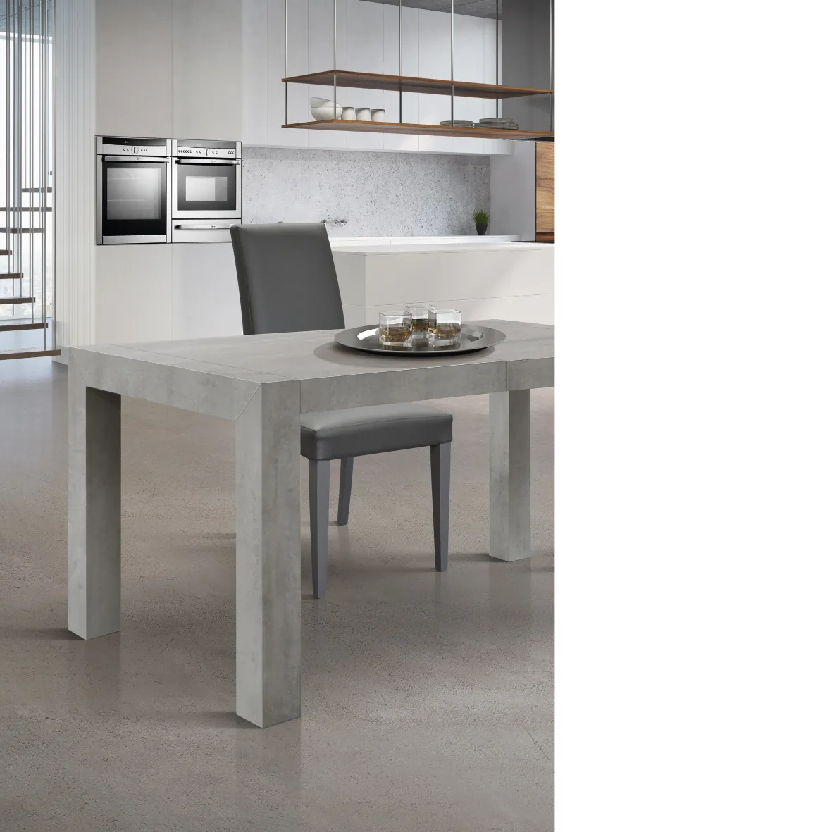Epocantica Tavolo Allungabile Effetto Cemento 140-220 cm
