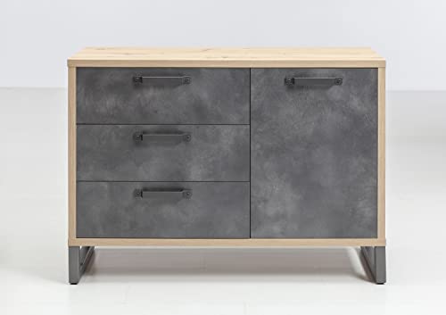 Composad LaFabrica 3 cassetti 1 anta mobile rovere grigio