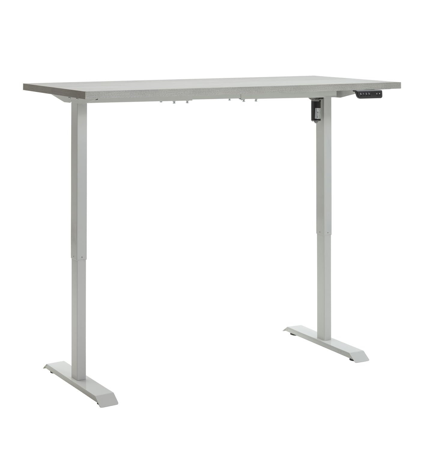 Composad Energia scrivania elettrica 150x69 cemento bianco altezza regolabile