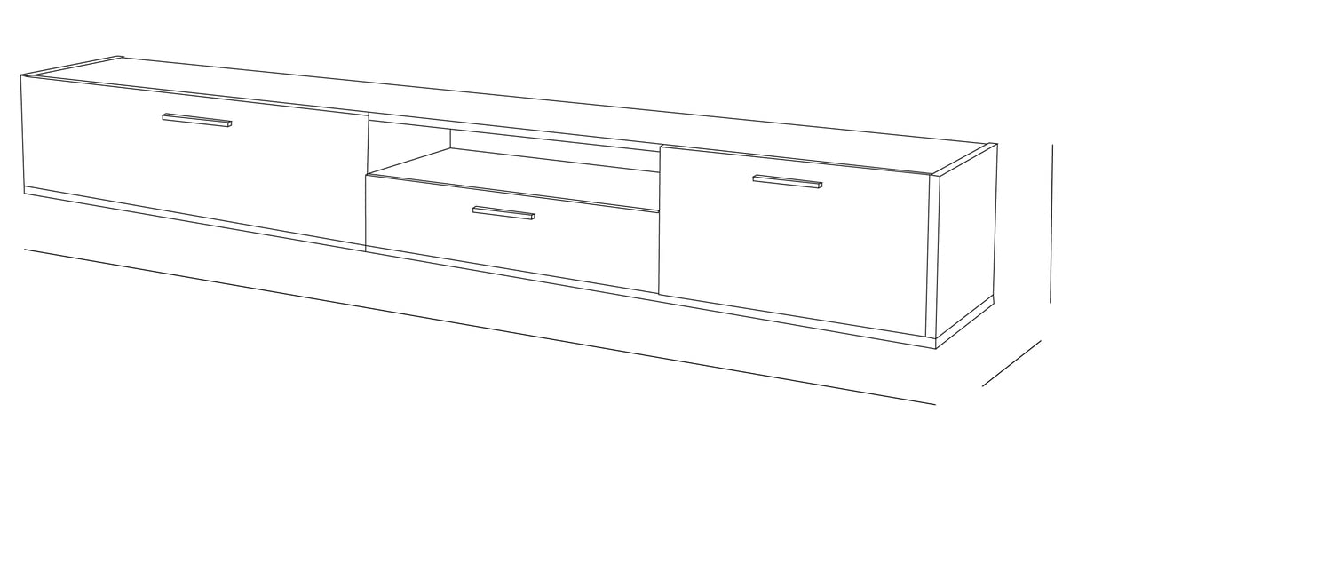 Composad Vitruvia Mobile Porta TV Rovere Mielato