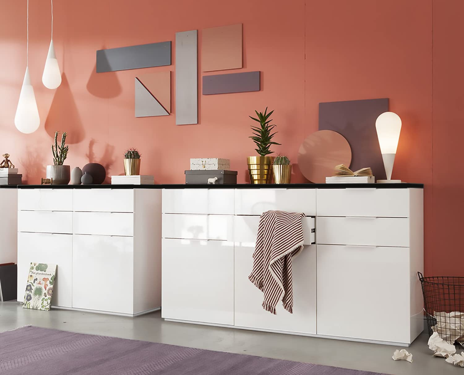 Composad Mundi Ingresso 2 Mobili Marmo Zebra Bianco