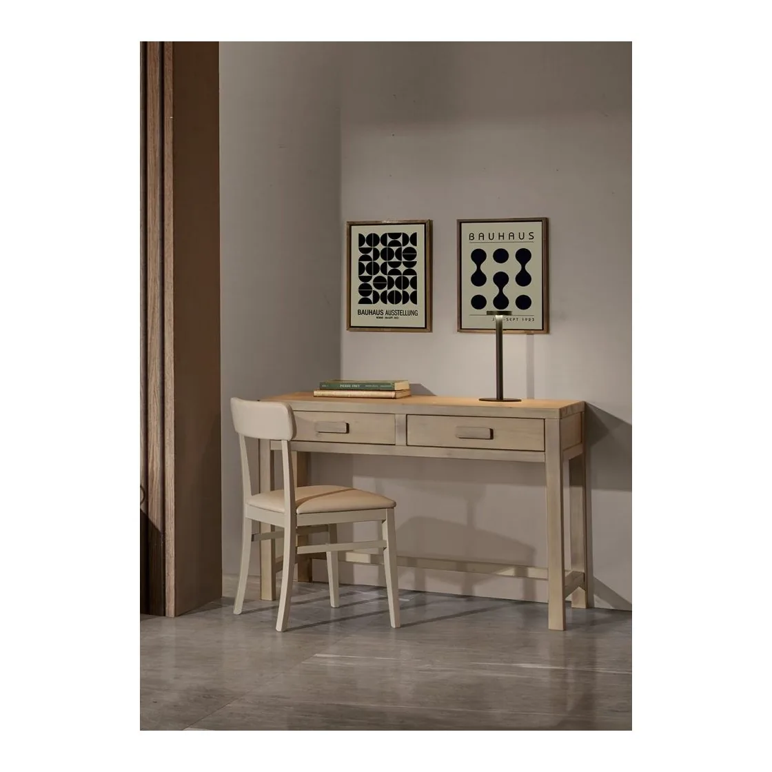 Epocantica scrittoio 2 cassetti legno massello ammortizzato