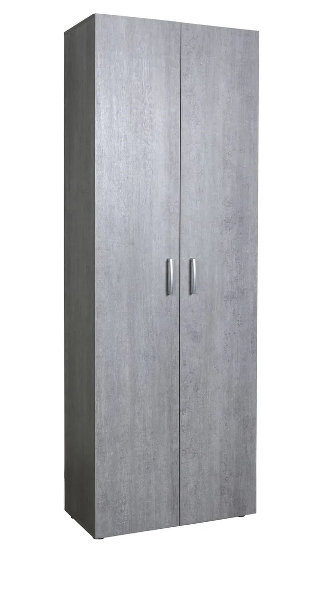 Composad Flow armadio 2 ante grigio cemento 69x200 cm