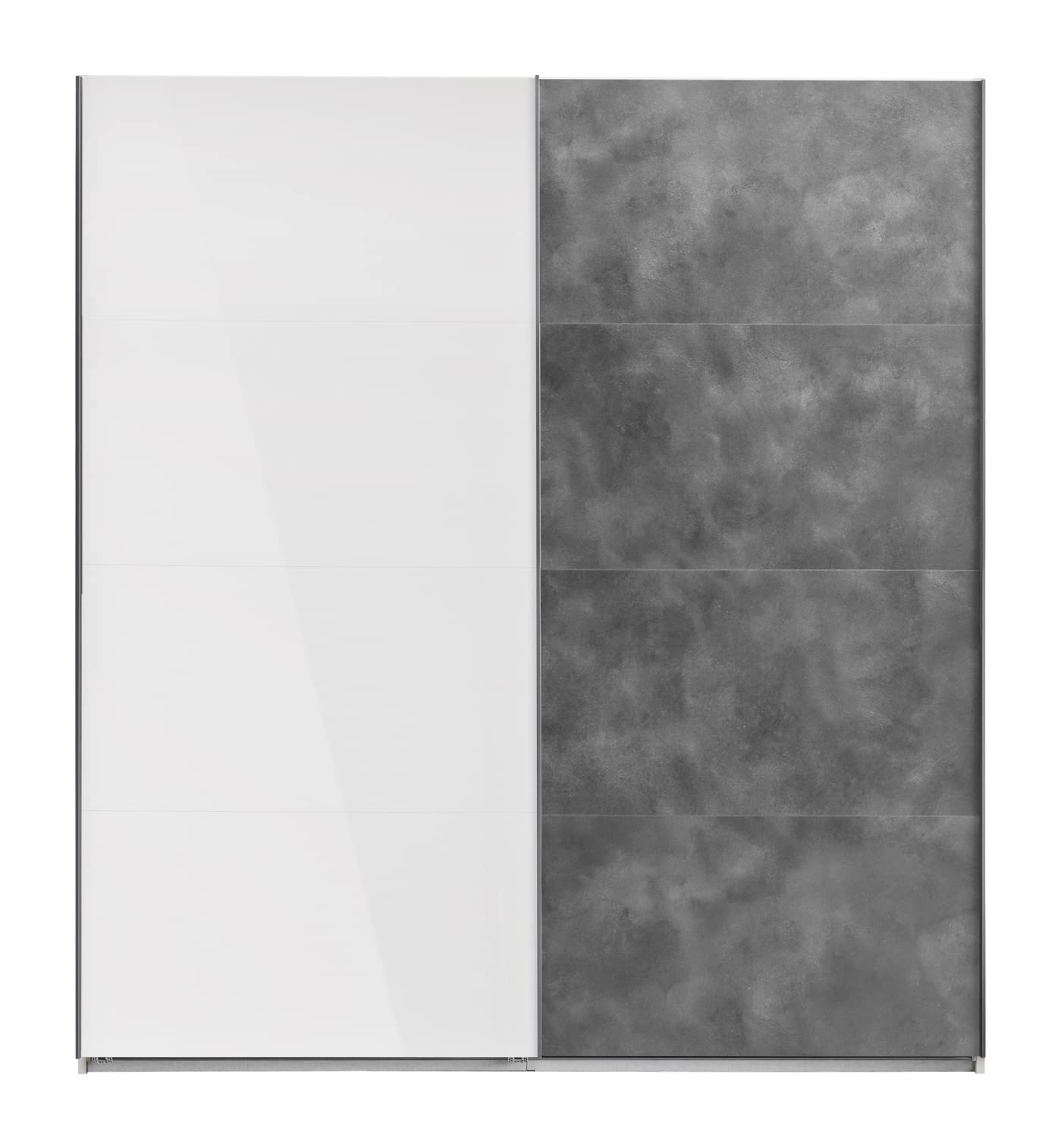 Composad Systema armadio 2 ante scorrevoli 200 cm bianco grigio