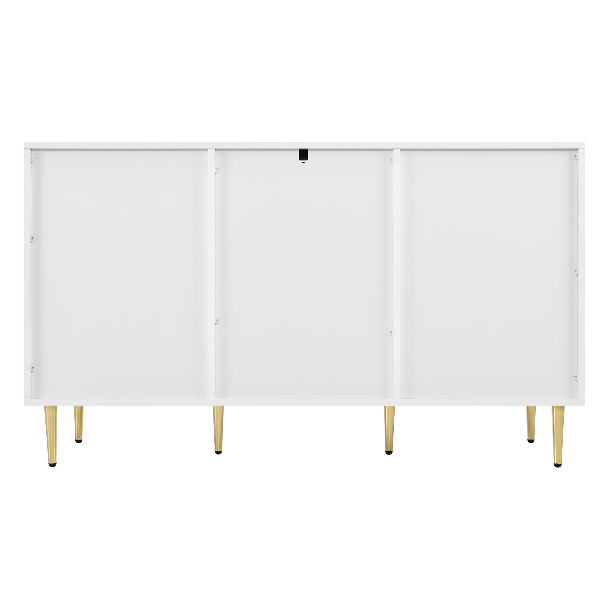 Dolamaní cassettiera bianca floreale 127 cm maniglie oro