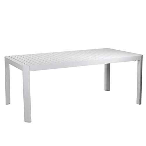 Iperbriko Claveland tavolo allungabile bianco in alluminio