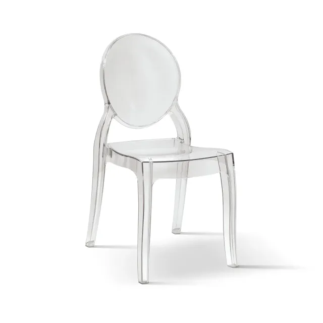 Epocantica Laura Trasparenti Sedie Set 4 Pezzi Polipropilene