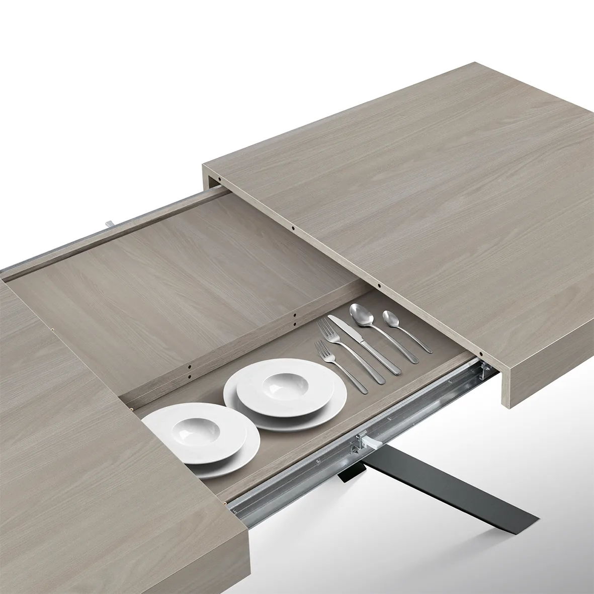Epocantica Carole tavolo allungabile olmo perla 140x90