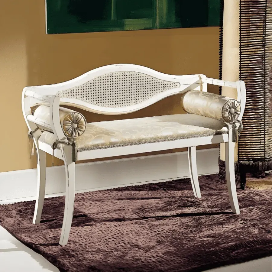 Epocantica Paglia Vienna Asia divanetto legno 102 cm