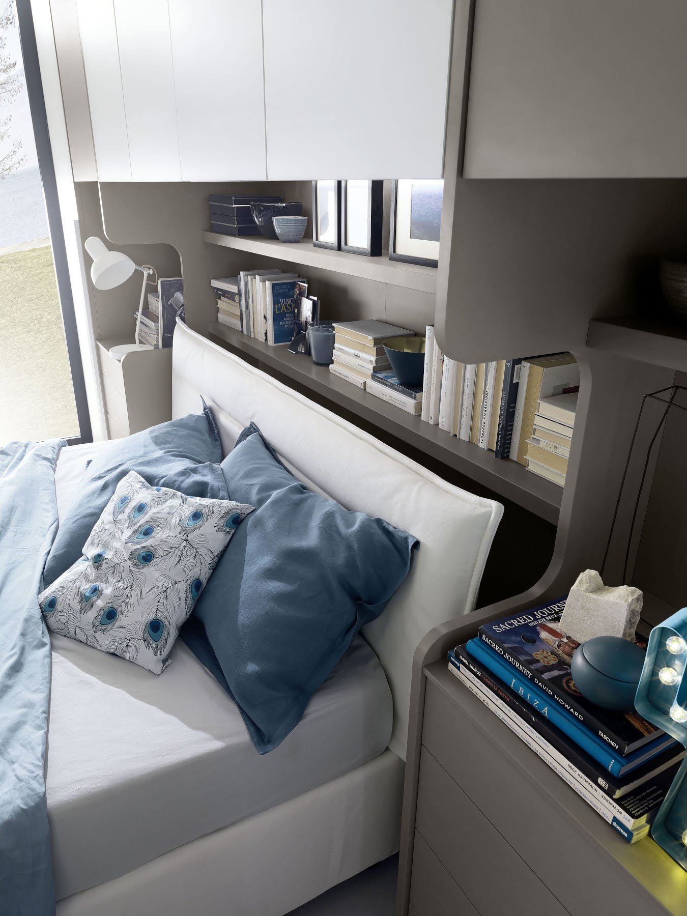 S75 I Prodigi Letto e armadio parete cameretta legno