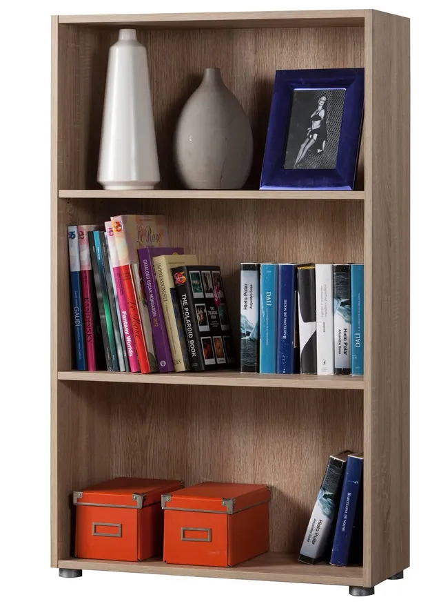 Composad Flow libreria bassa rovere sonoma 70x119x30 3 vani