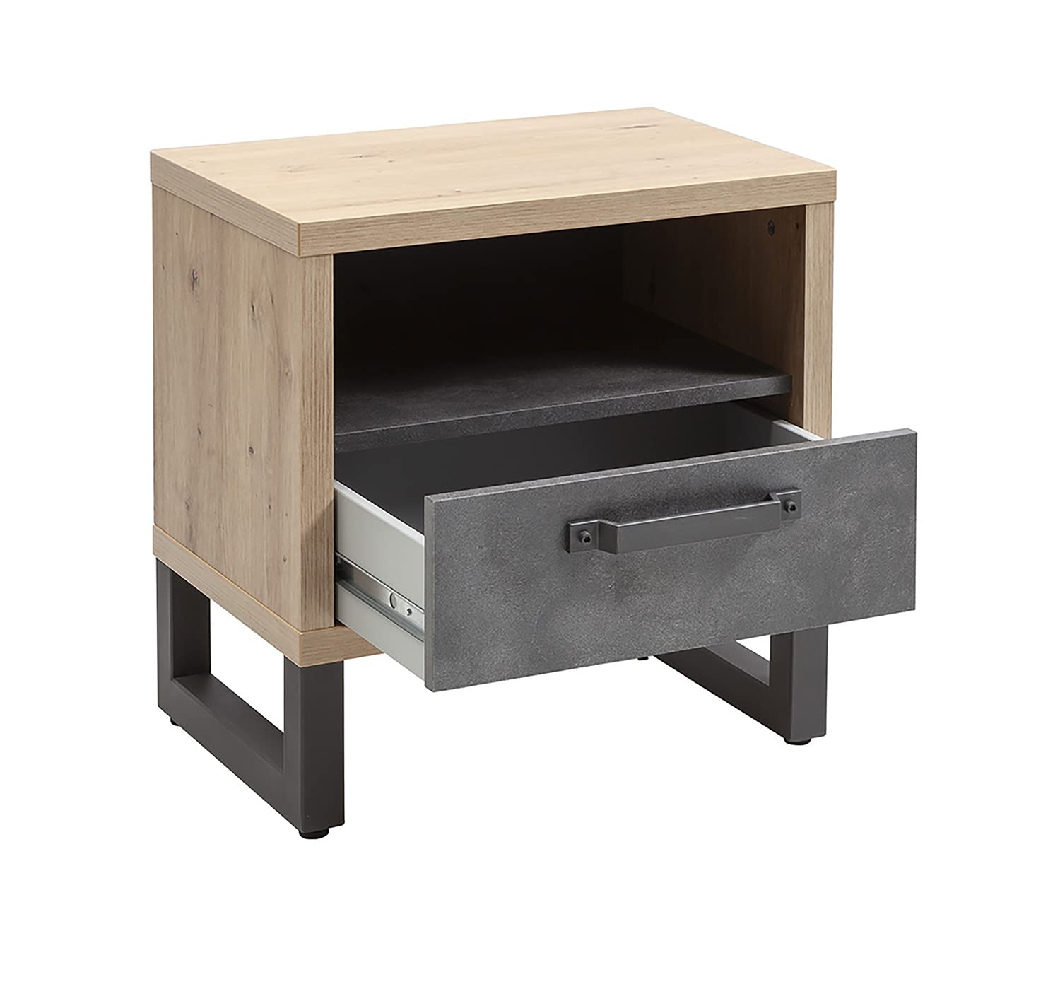 Composad LaFabrica Comodino 1 Cassetto Rovere Grigio Pietra