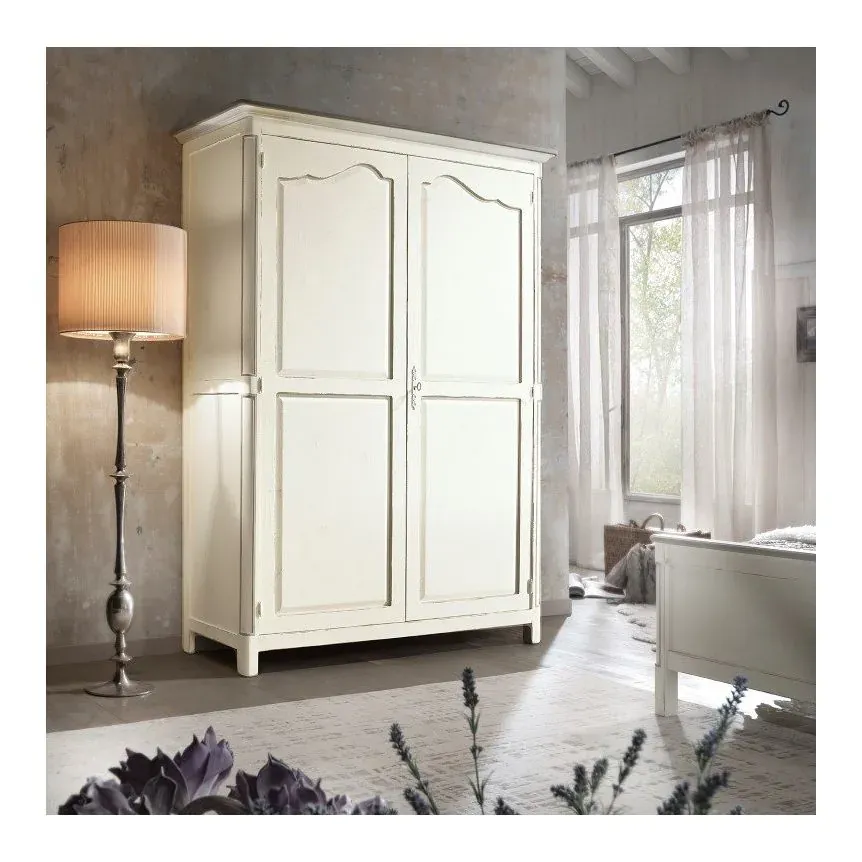 Epocantica Armadio 2 Porte Provenzale Legno Massello 157 cm