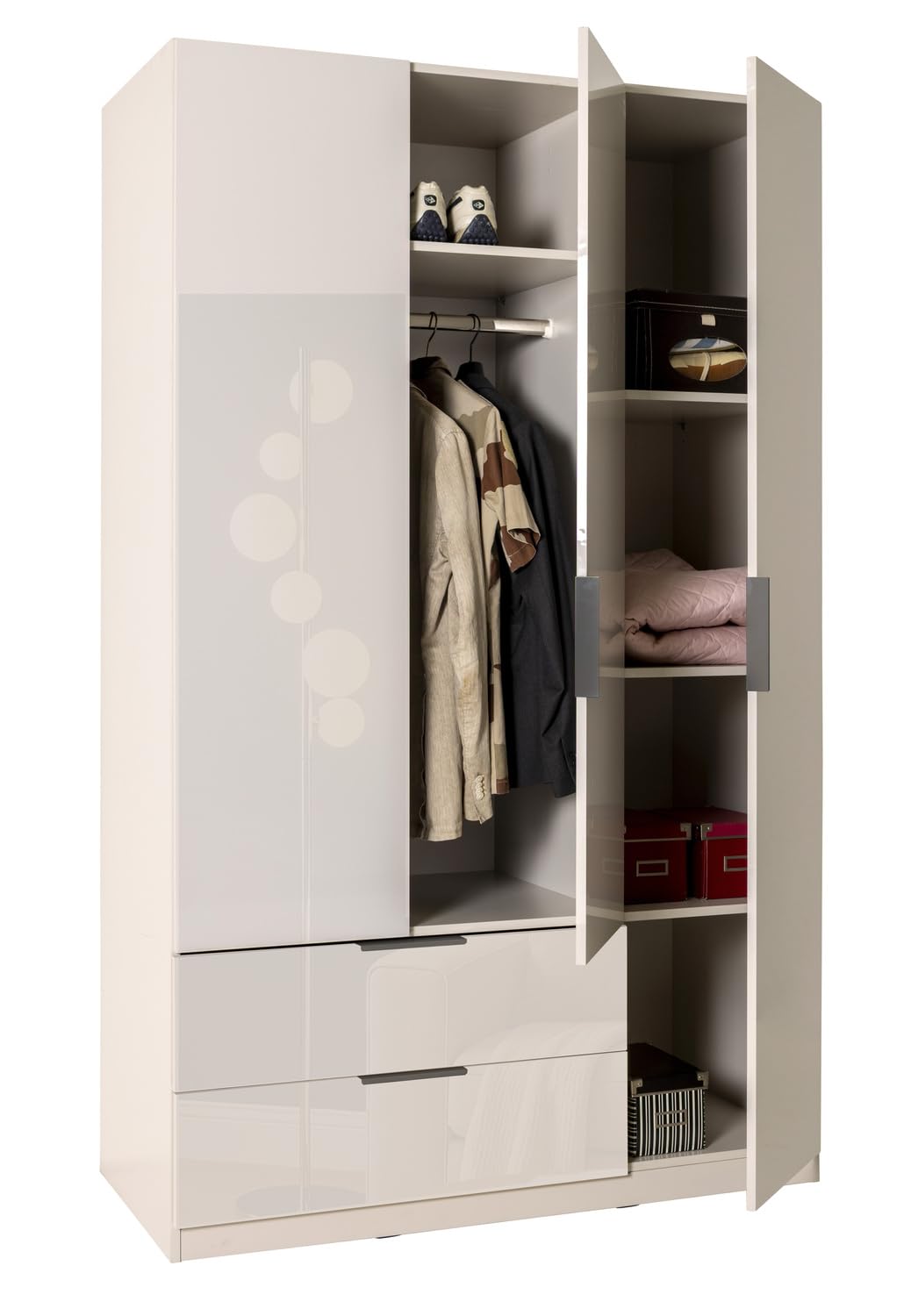 Composad Macchiato Storage 3 Ante 2 Cassetti armadio grigio