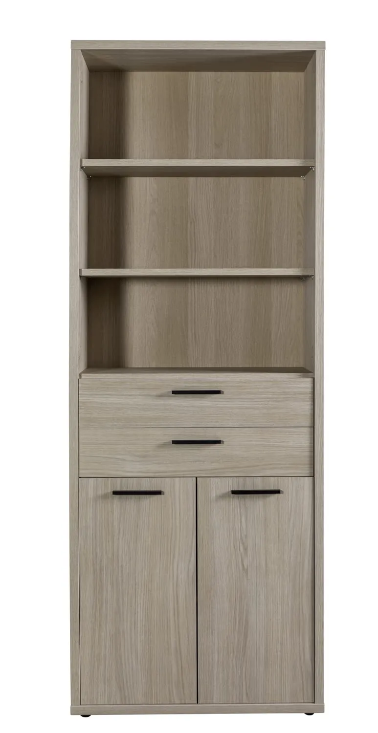 Composad Davinci Libreria 2 Ante 2 Cassetti 3 Vani Rovere