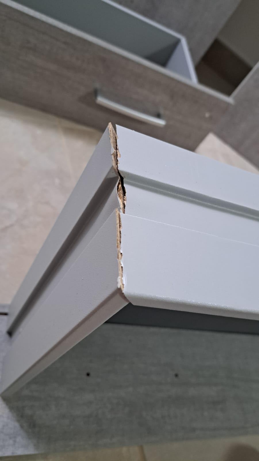 Composad Facile Armadio 2 Ante 2 Cassetti Grigio Cemento